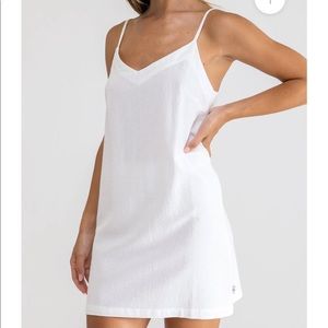 Rhythm linen mini dress. Brand new never worn. White